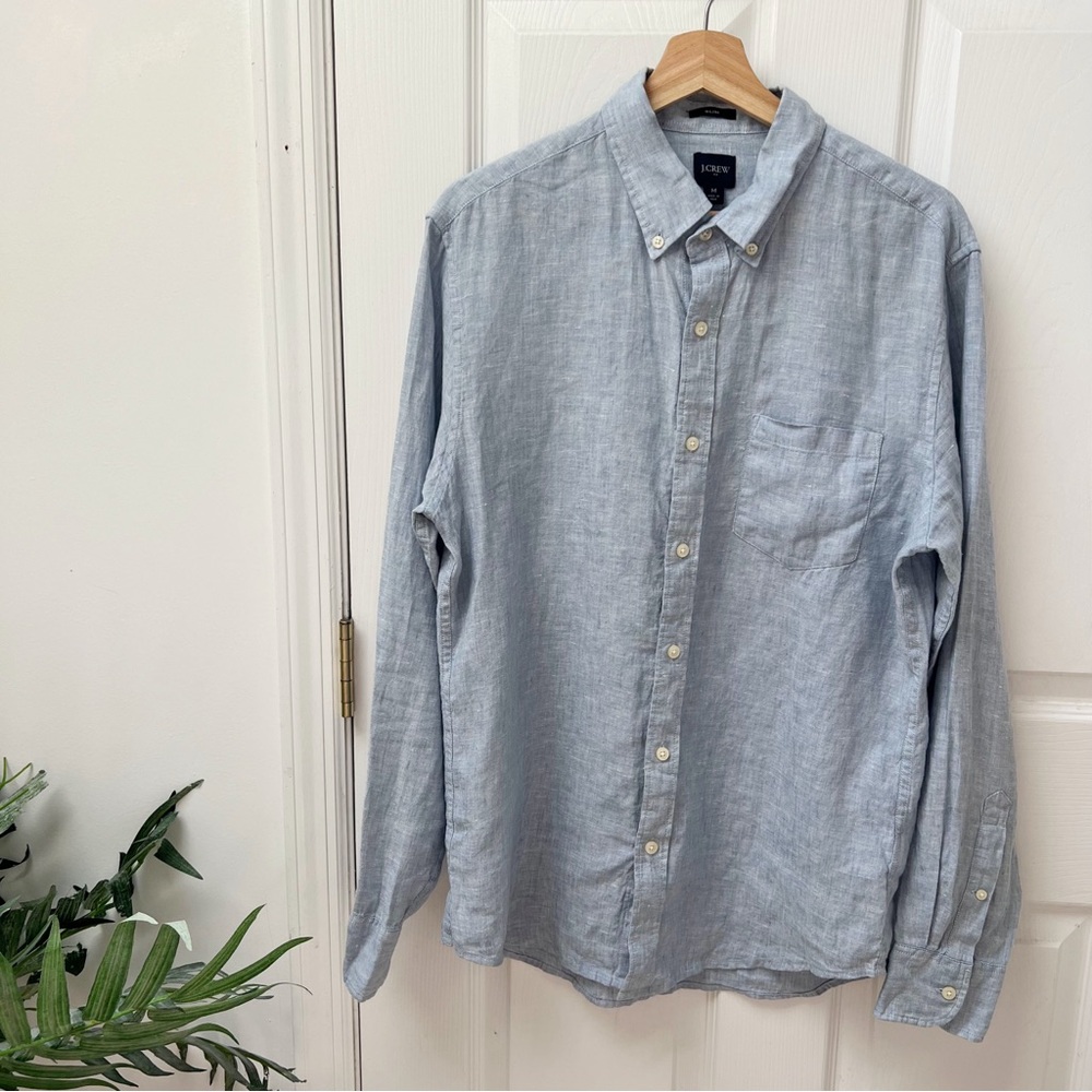J. Crew Light Blue Casual Button Down Shirt